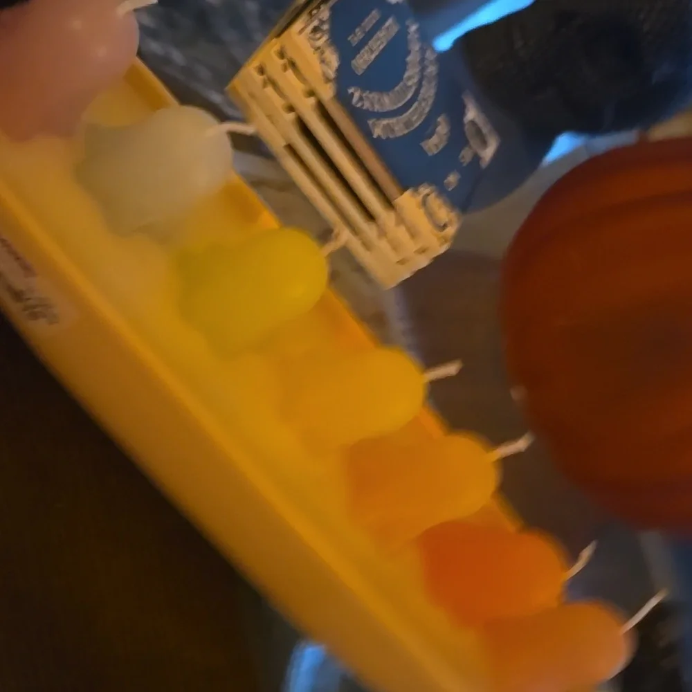 Colorful Ghost Candles Set for Halloween Parties